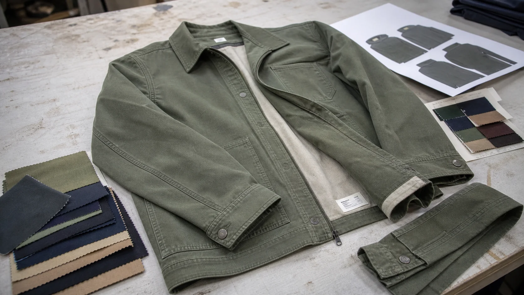 Organic Cotton Work Jacket Supplier Audit for Colorfastness