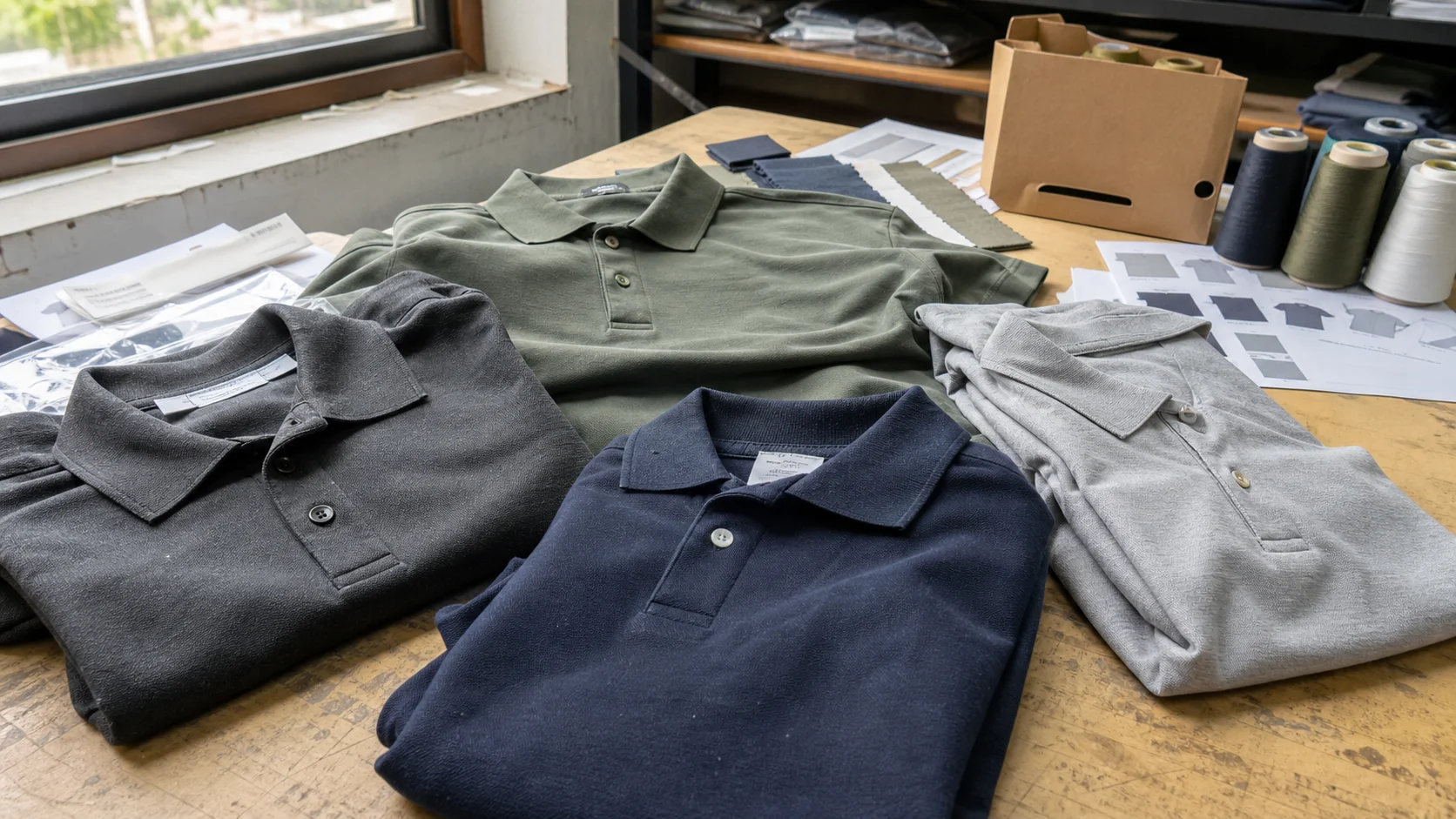 Custom Polo Shirts with Garment Labels for Private Labels