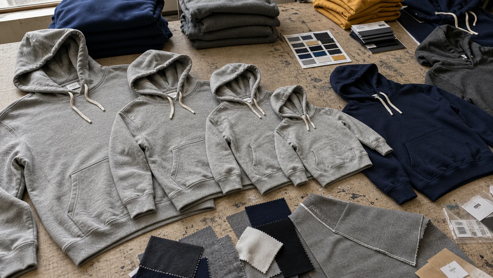 Custom Pullover Hoodie Size Grading for District Orders