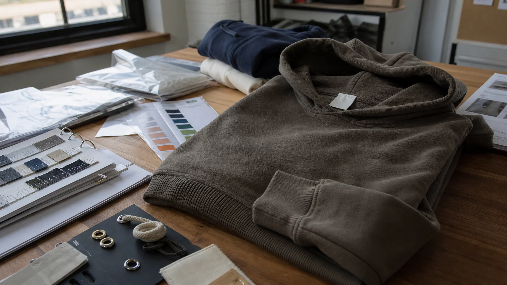 Custom Pullover Hoodie Tech Packs for Retail Launches