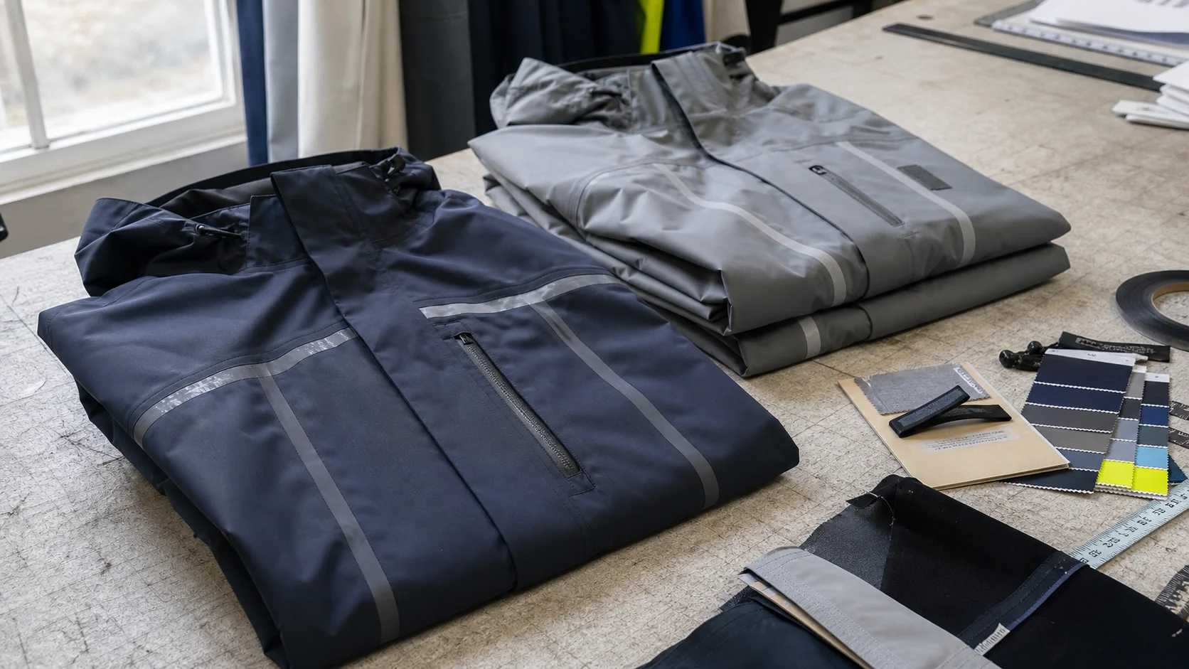 Custom Rain Jackets With Seam Strength Testing For Logistics