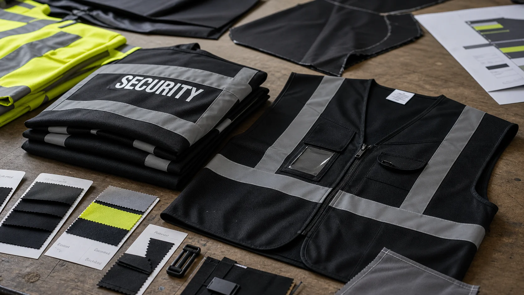 Custom Reflective Vinyl Safety Vests for Security Teams
