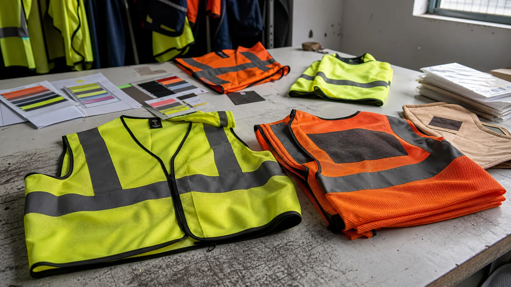 Custom Screen-Printed Safety Vests for Logistics Crews