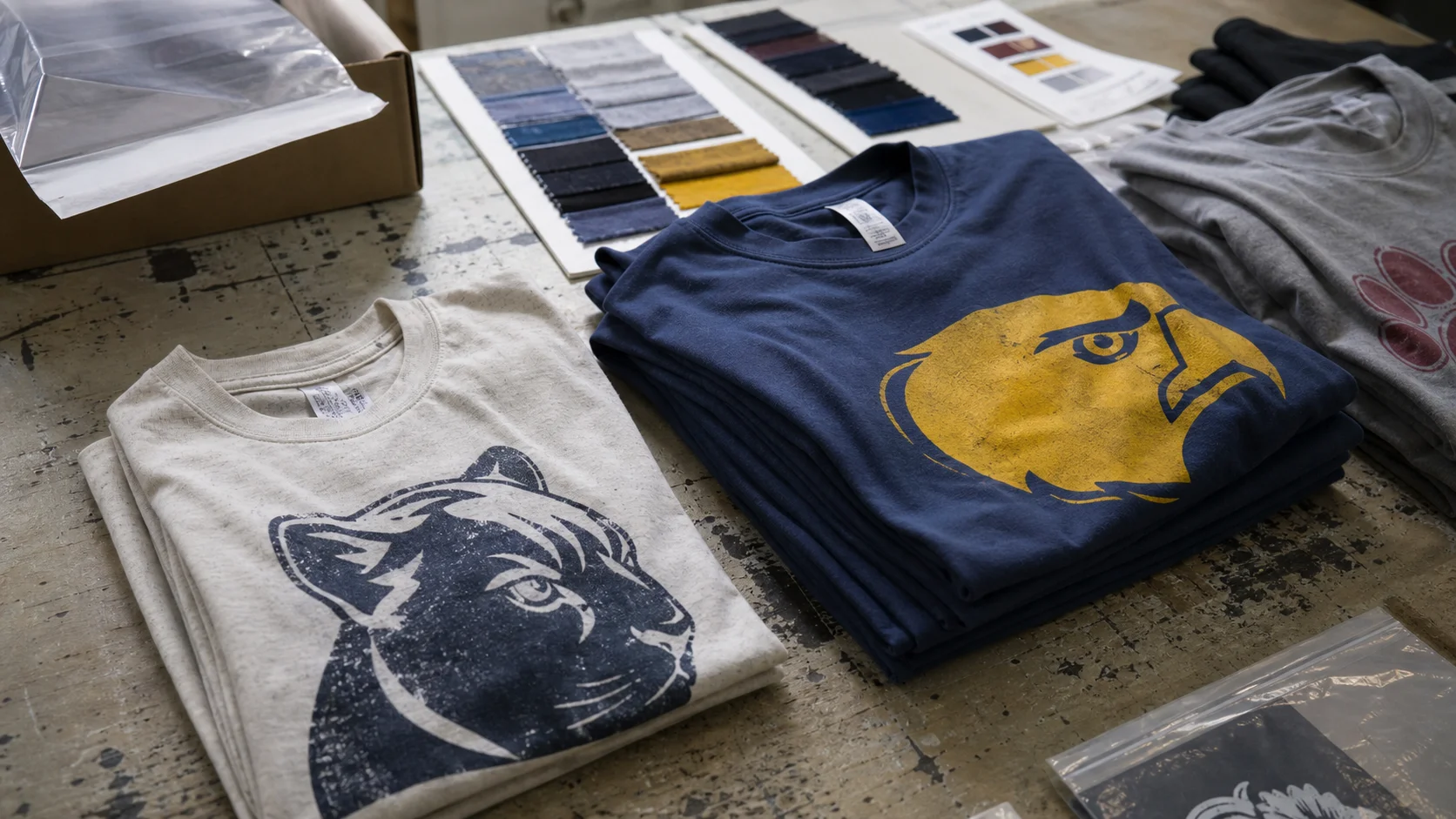 Custom Screen-Printed Tee Shirts for School Stores