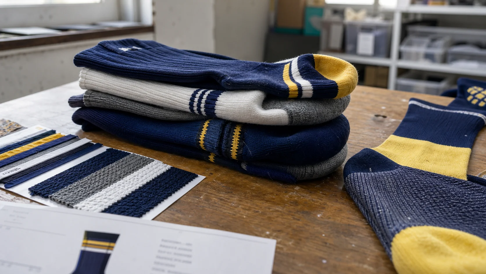 Custom Socks MOQ Plan for School Spirit Stores