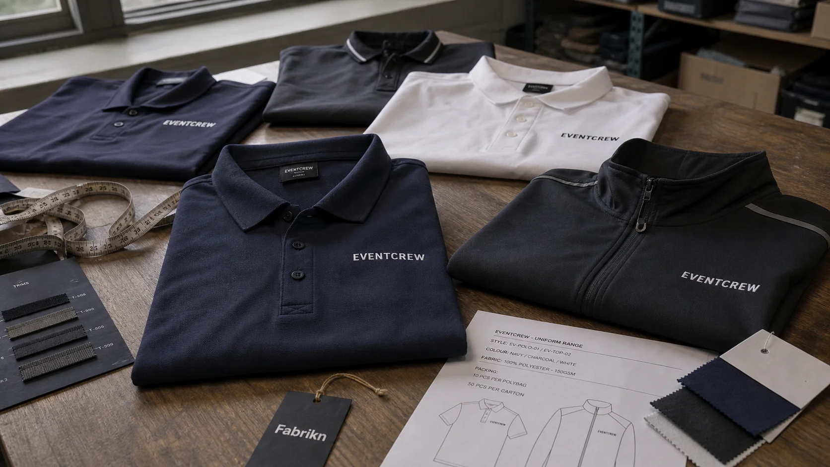 Custom Work Uniforms for Event Merch Buyers