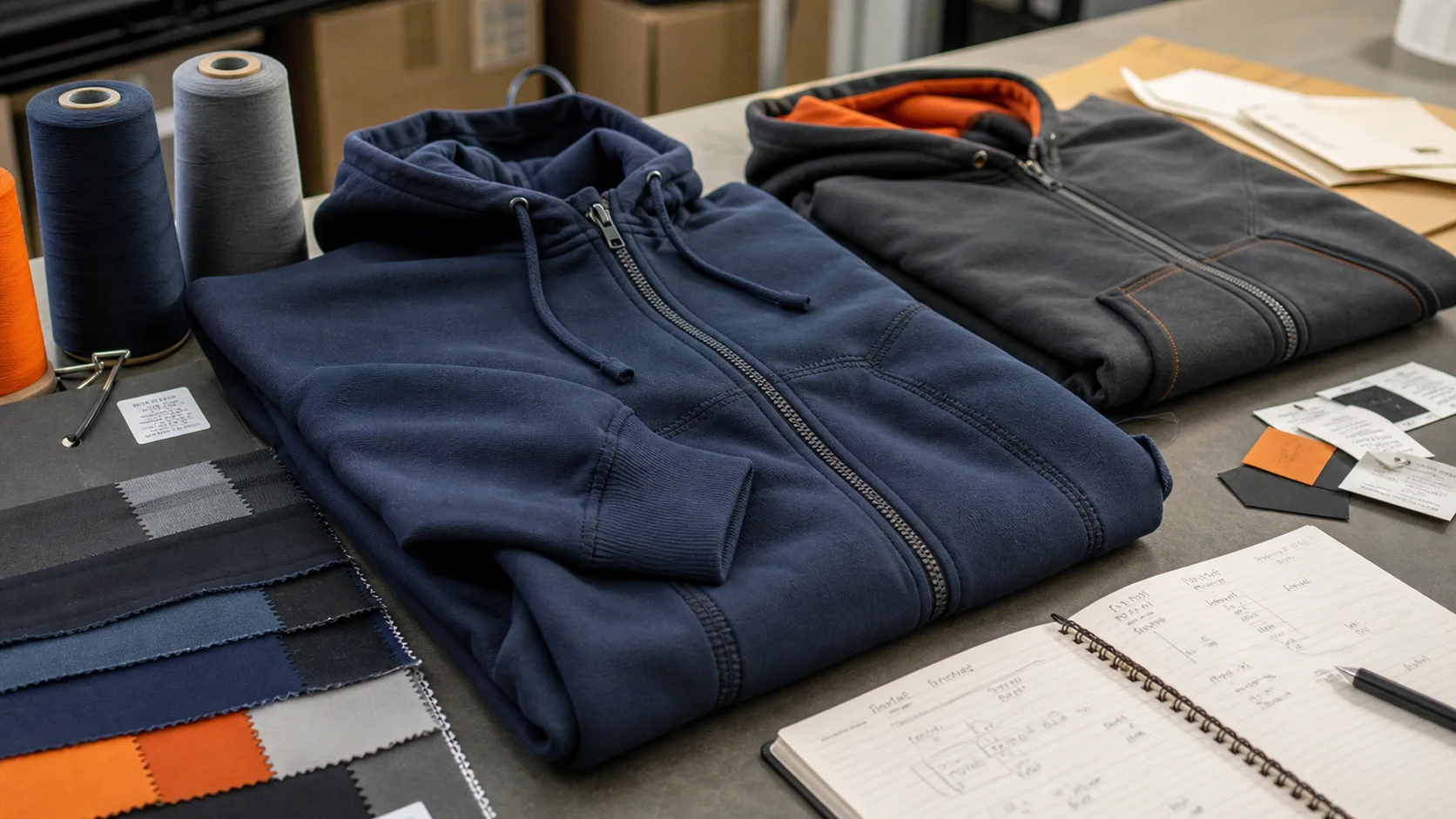 Custom Zip Hoodies for Logistics Teams: Seam Testing