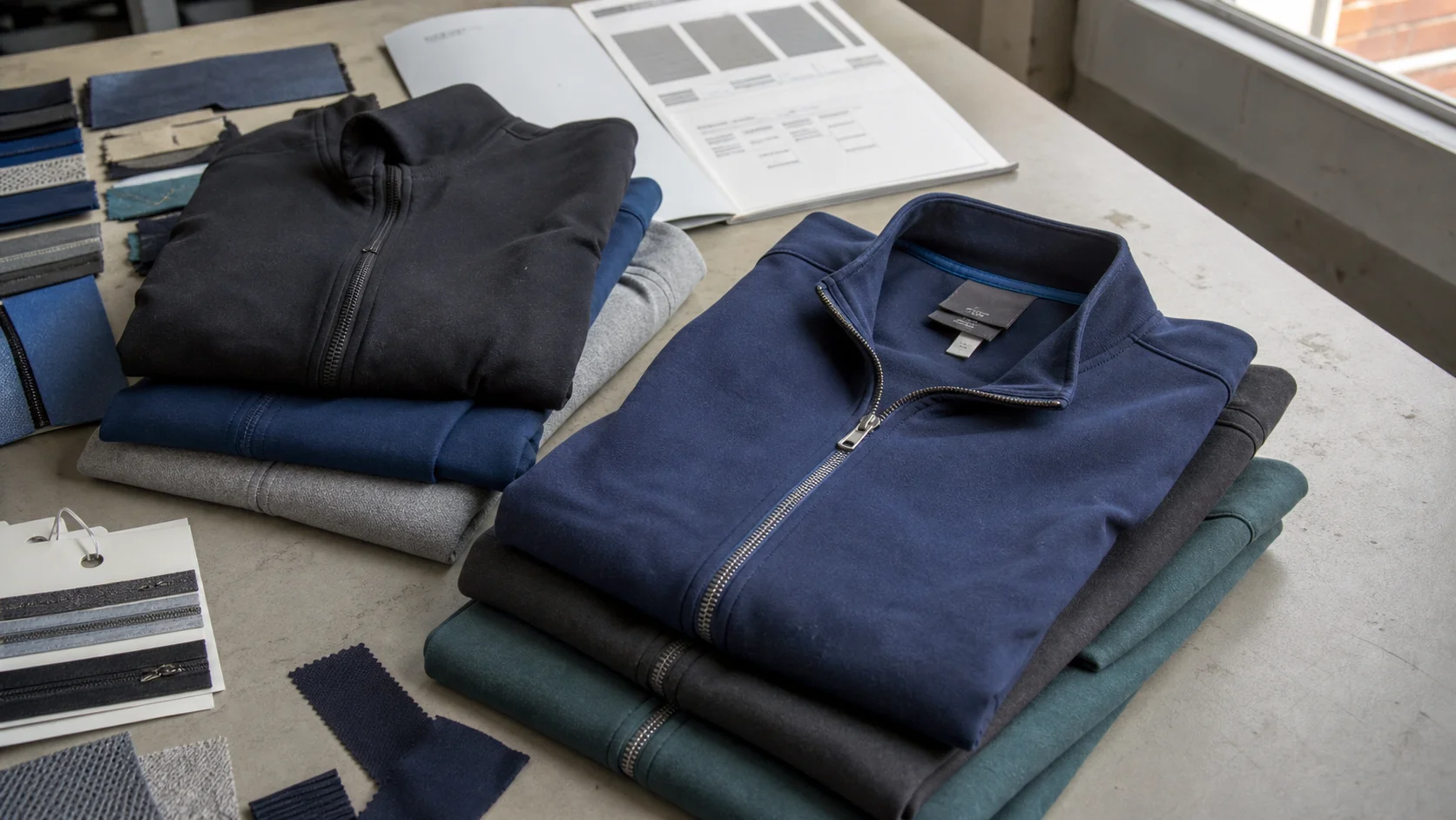 Buy Custom Zip-Up Sweatshirts with Compliant Care Labels