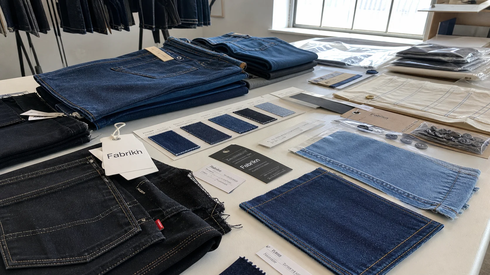 Private Label Denim Jeans Factory: Wash Tests and Fit Blocks