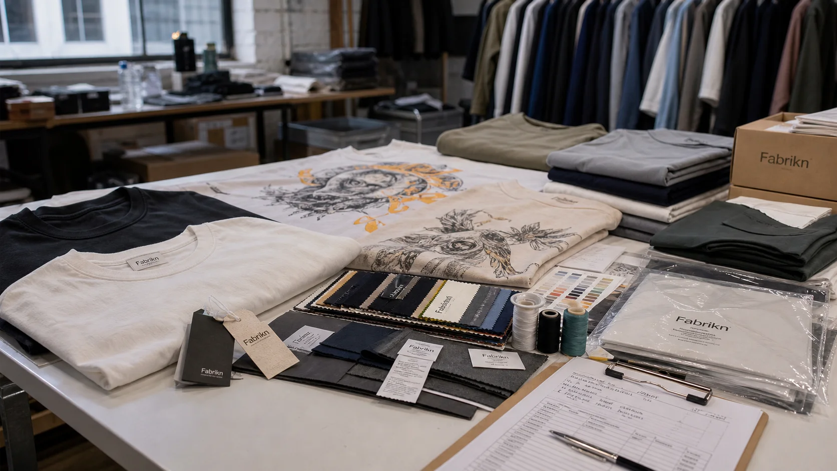 Barcode and Price Labels for Clothing Packaging
