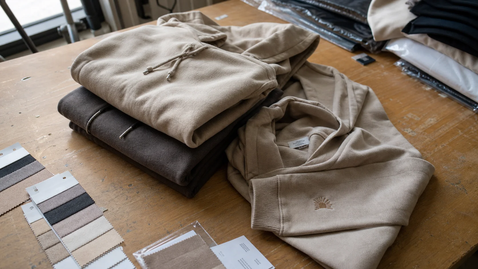 Embroidered Hoodie Care Labels for Hospitality Buyers