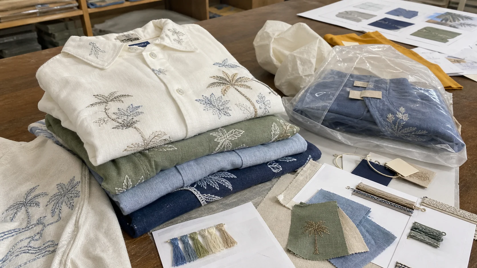 Embroidered Resortwear Private Label Orders for Gift Shops