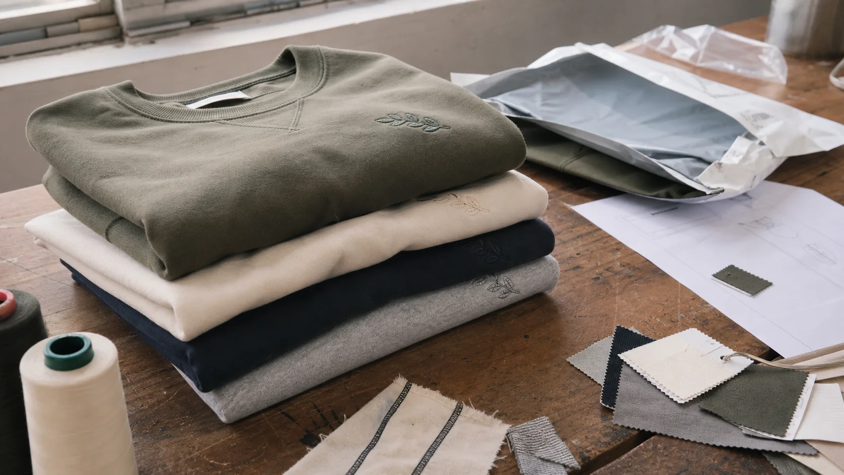 Embroidered Sweatshirt Tech Pack Cost for Franchises