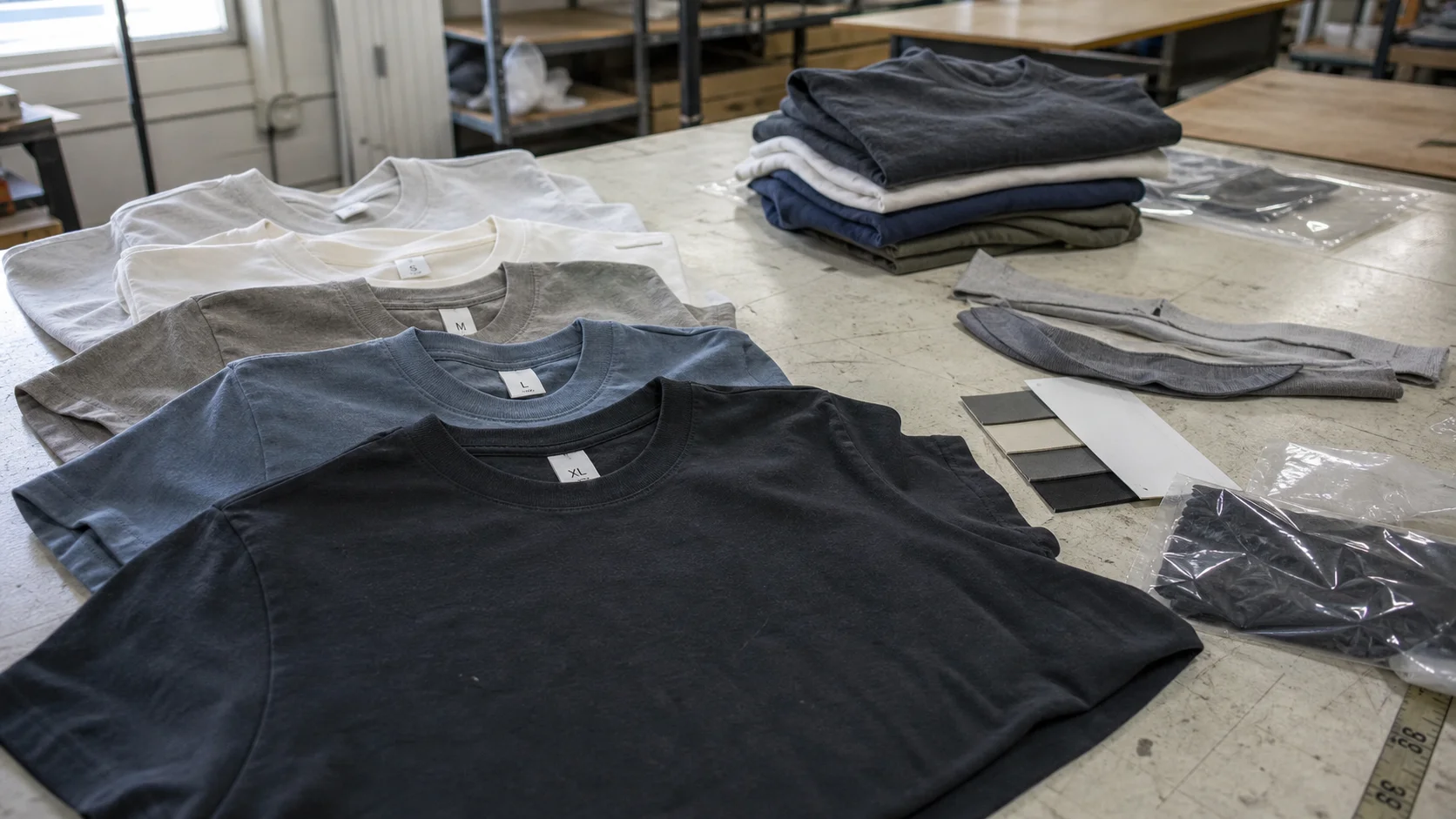 Event Merch Size Grading MOQ for Bulk Tees