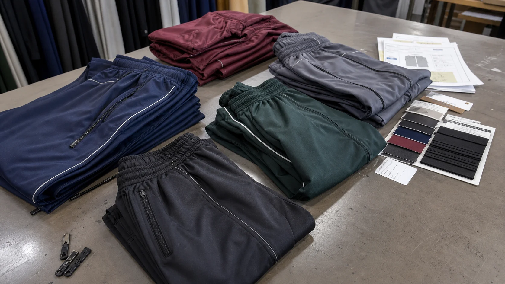 Event Merch Track Pants MOQ for Custom Bulk Orders
