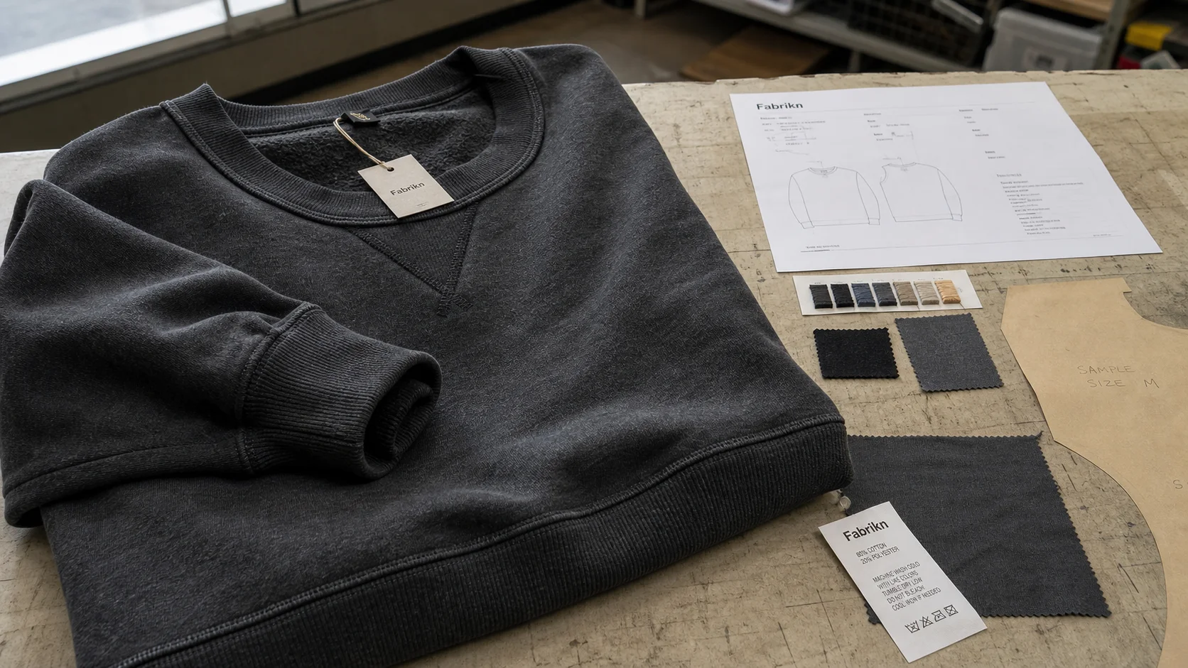 Fleece Sweatshirt Sample Approval for Streetwear Brands