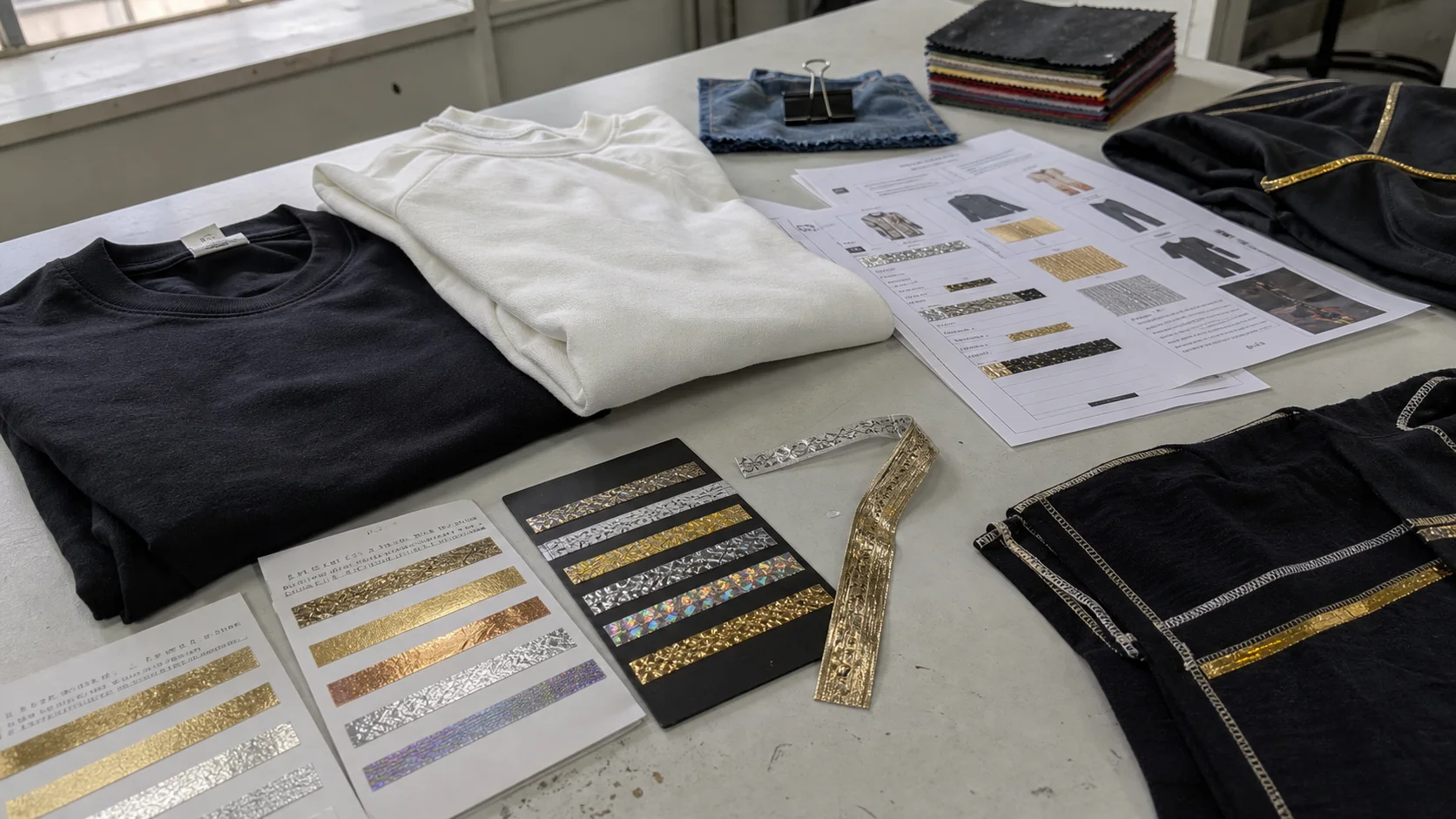 Foil Print Trim Sourcing Plan for Event Merch