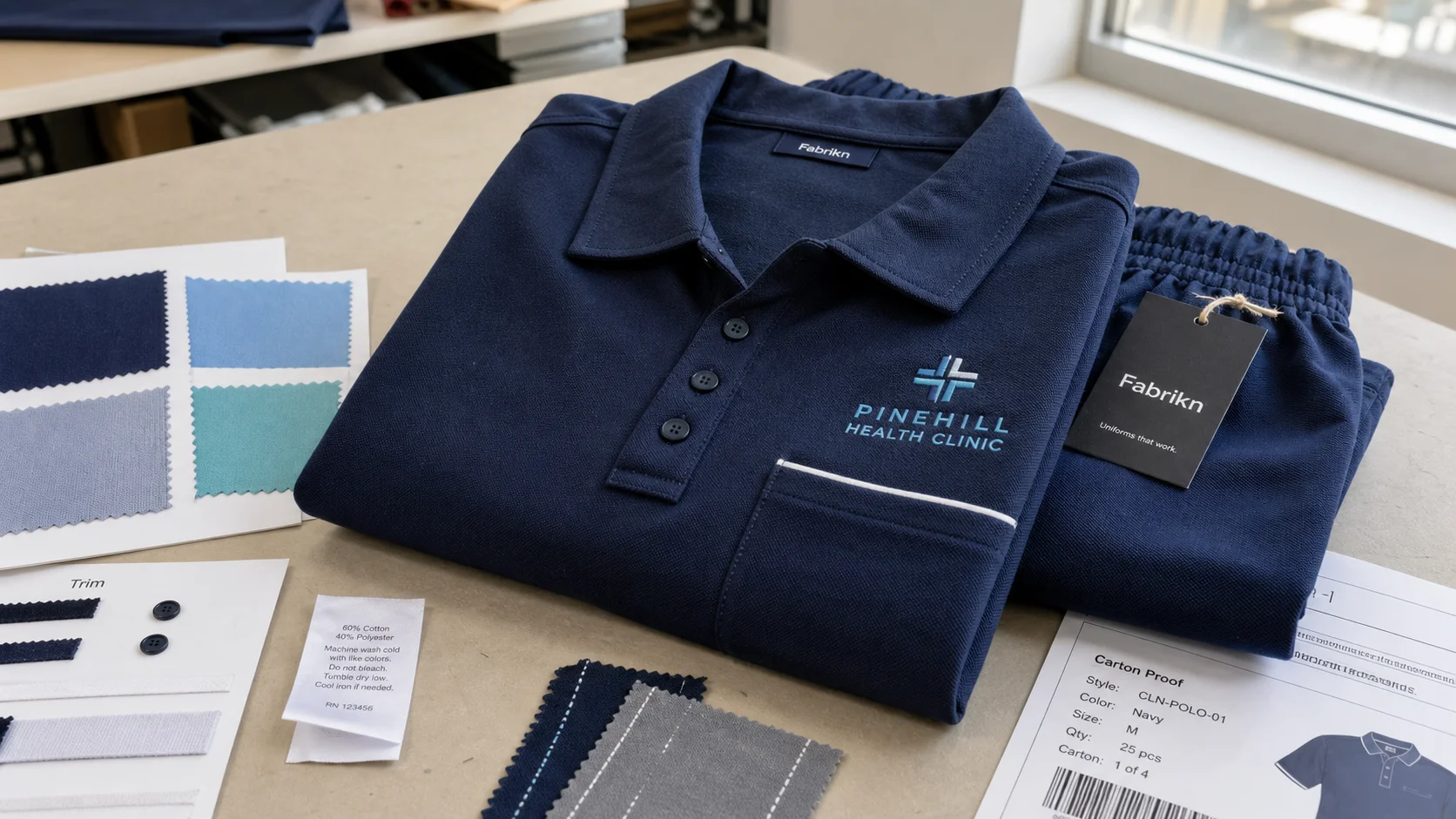 Healthcare Clinic Polo Uniform Price Quote