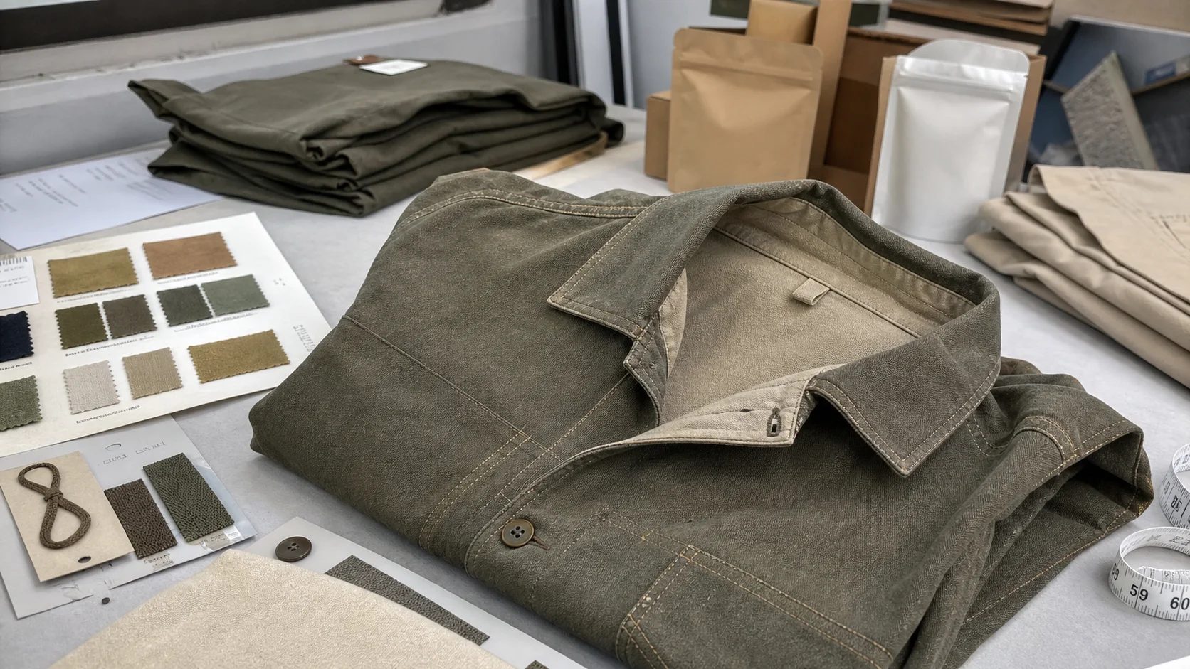 Hemp Utility Coat MOQ Pricing for Cleaning Crews