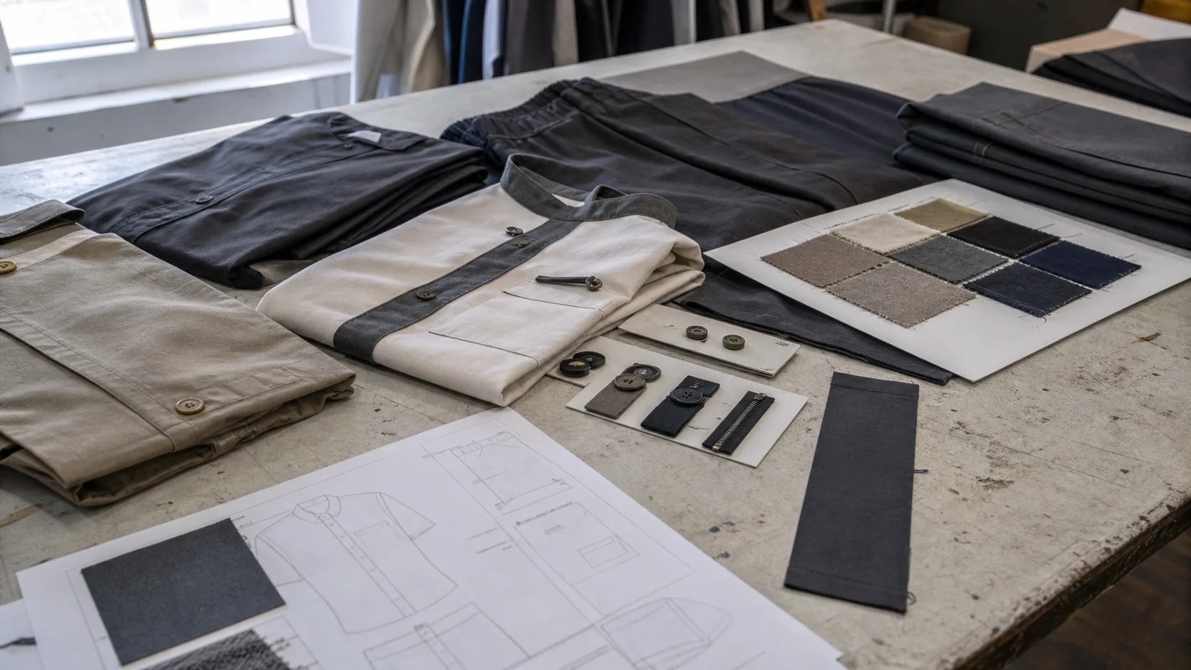 Hotel Staff Uniform Tech Pack for Private Label Orders