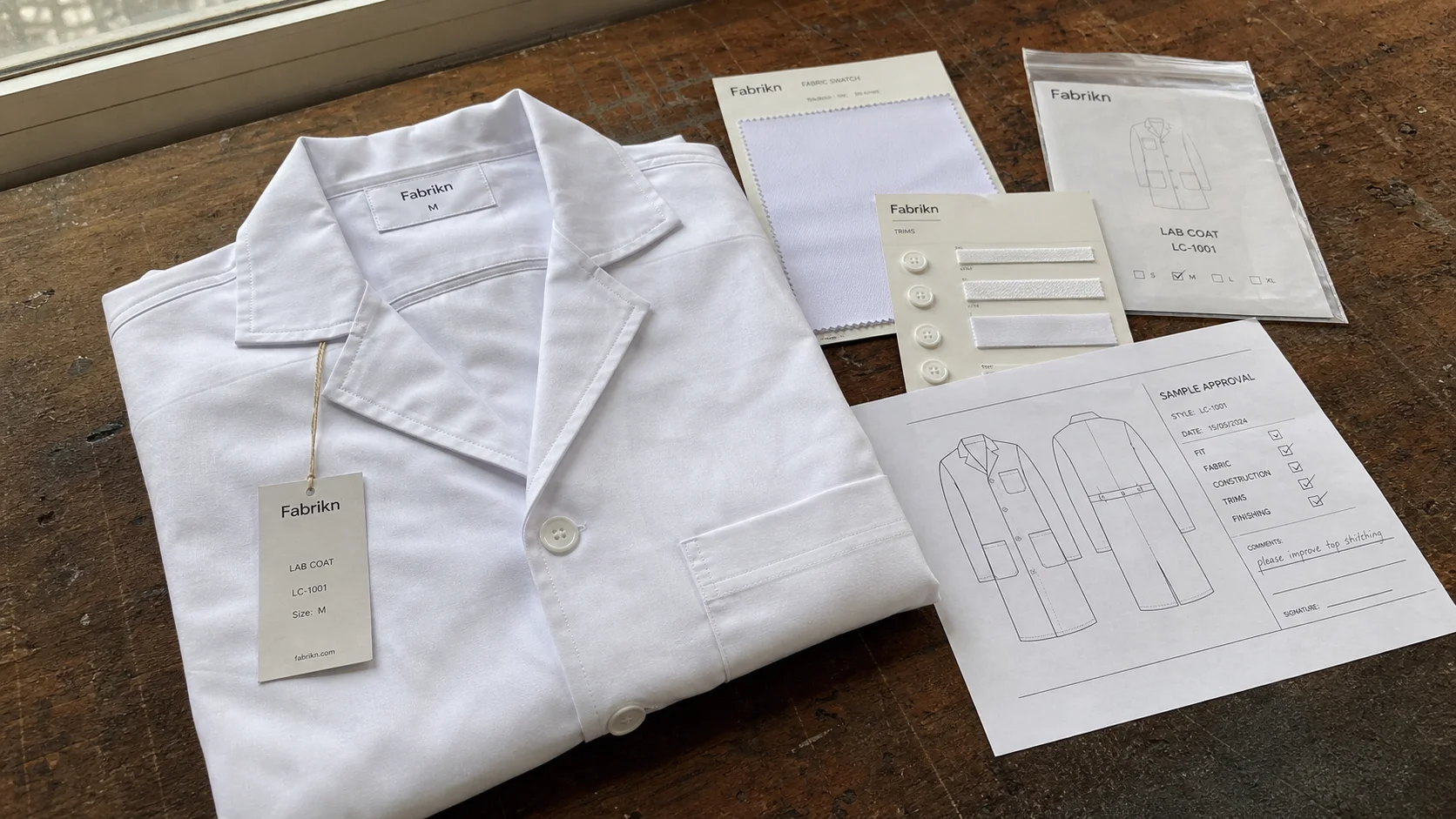 Lab Coat Sample Approval for Team Club Orders