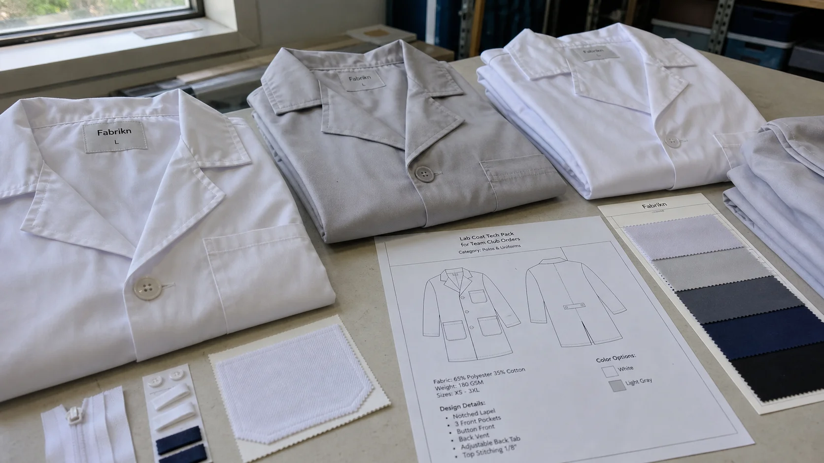 Lab Coat Tech Pack for Team Club Orders