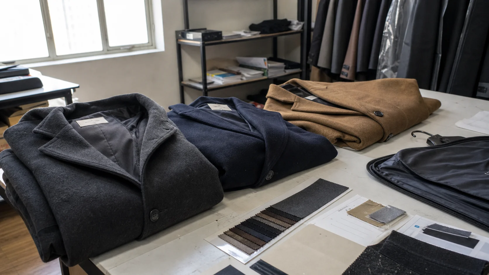 Low-MOQ Overcoats for Corporate Team Orders
