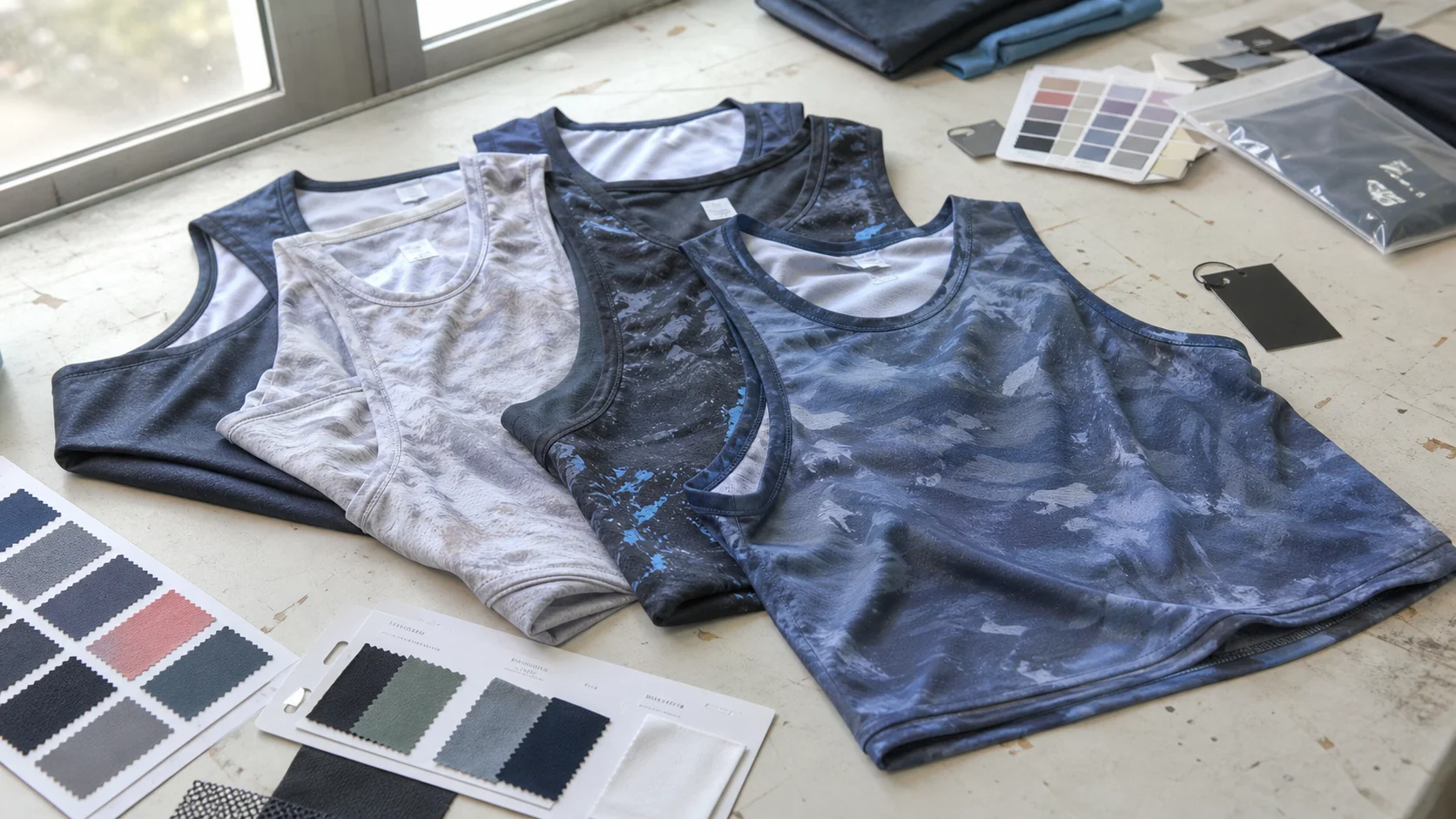 MOQ Sublimated Sportswear Tanks for Startup Brands