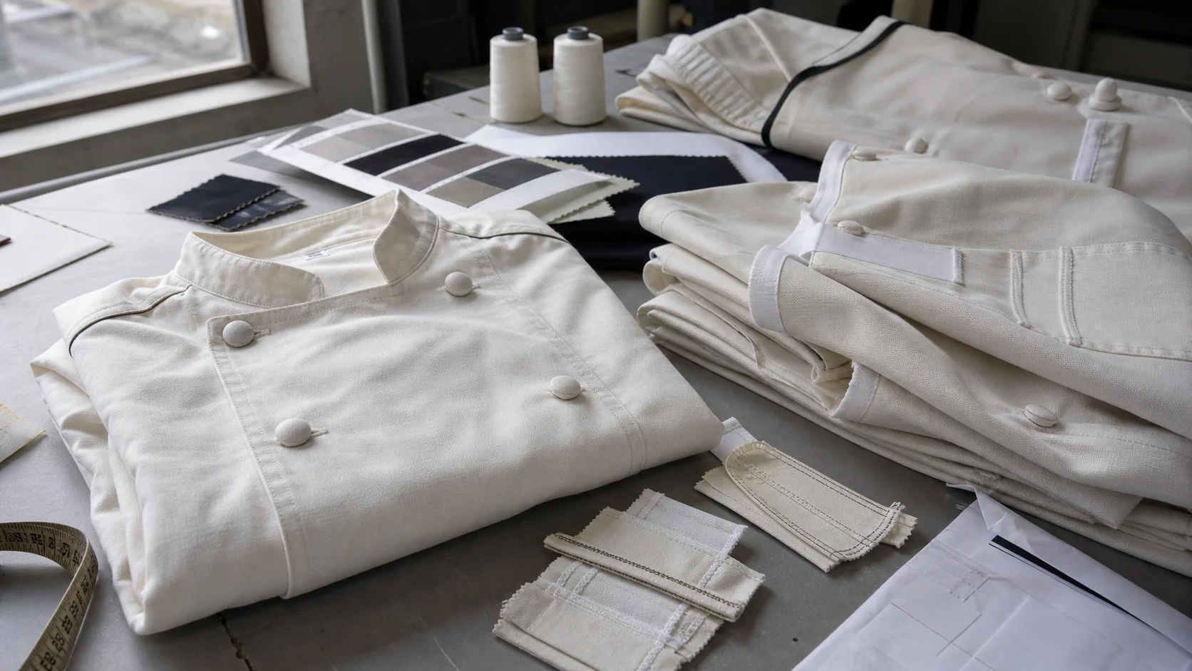OEM Chef Coats with Seam Testing for Caterers