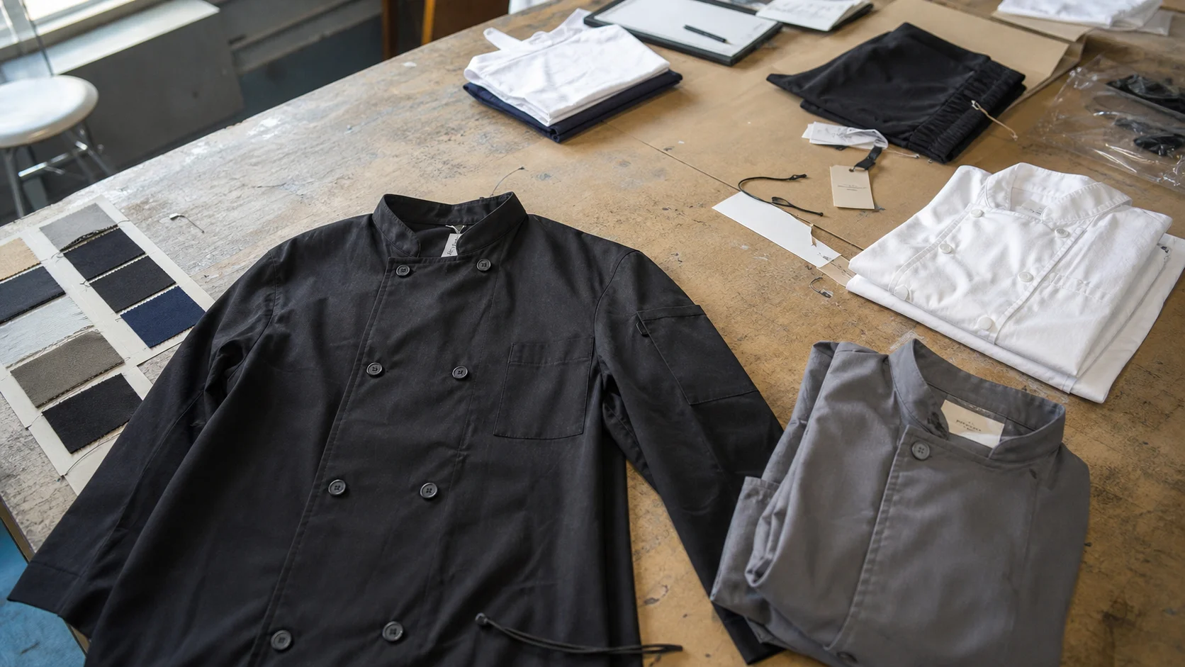 OEM Chef Coats With Hang Tags for Restaurant Groups