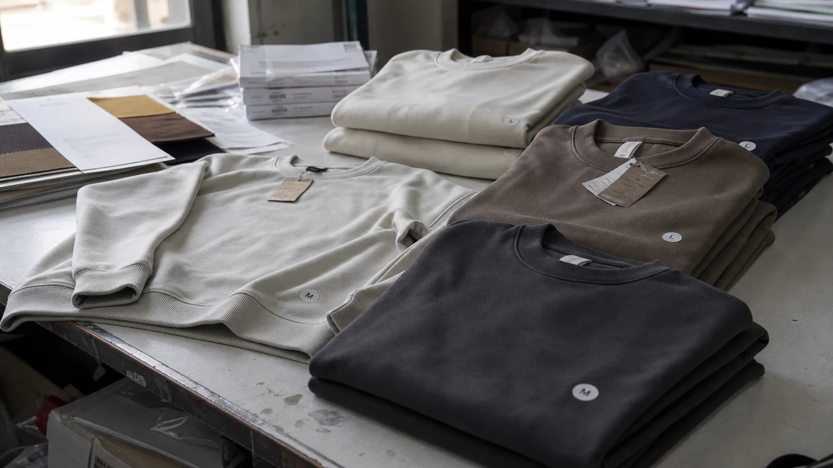 OEM Crewneck Sweatshirts for Retail Chain Size Approval