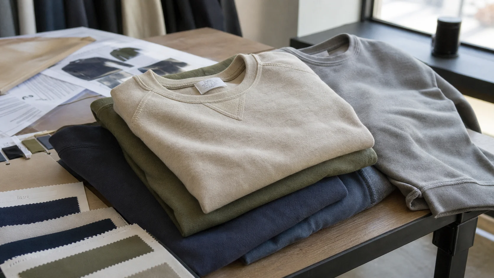 OEM Embroidered French Terry Crewnecks for Corporate Gifts