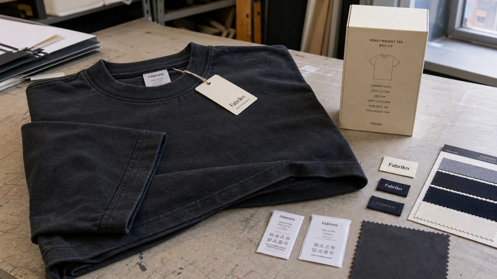OEM Heavyweight Tees for Private Label Trim Sourcing