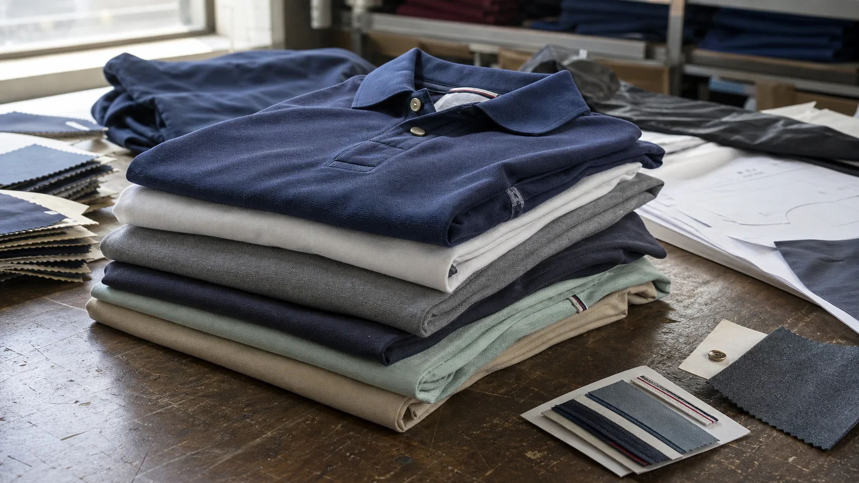 OEM Polo Shirts with Fit Samples for Retail Chains