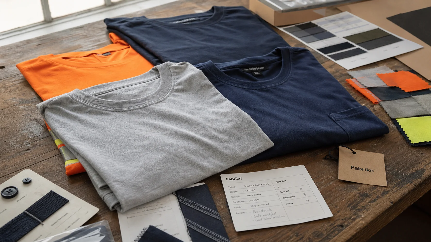 OEM Ring-Spun T-Shirts for Construction Teams