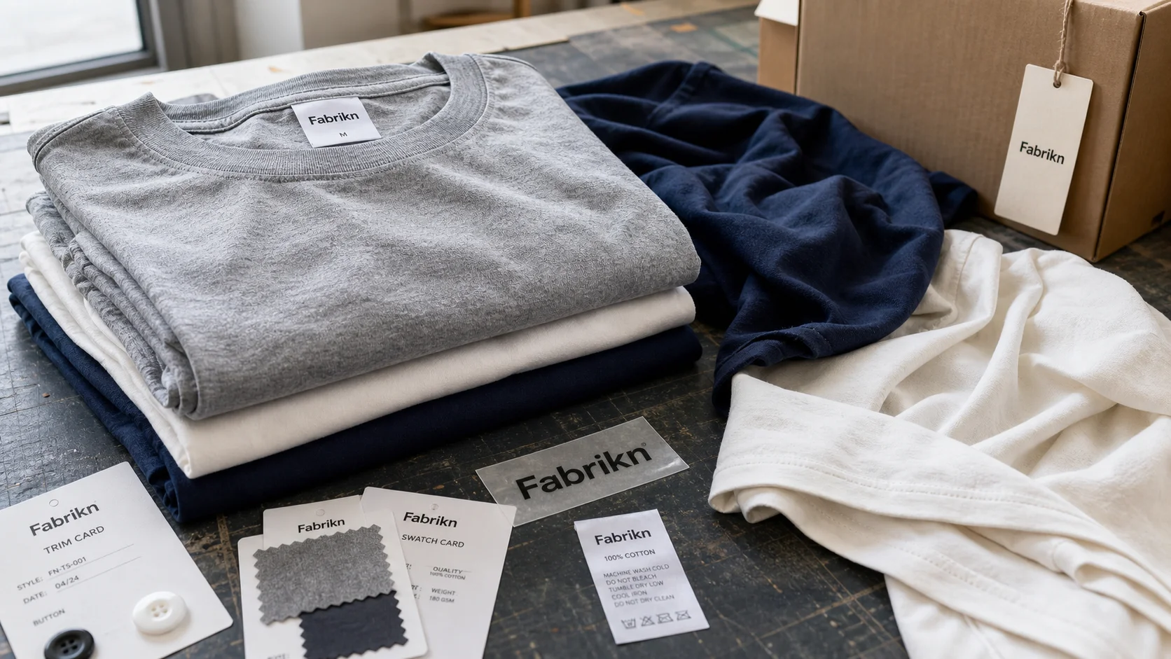 OEM Ring-Spun Tees With Heat Transfer Labels for Brands
