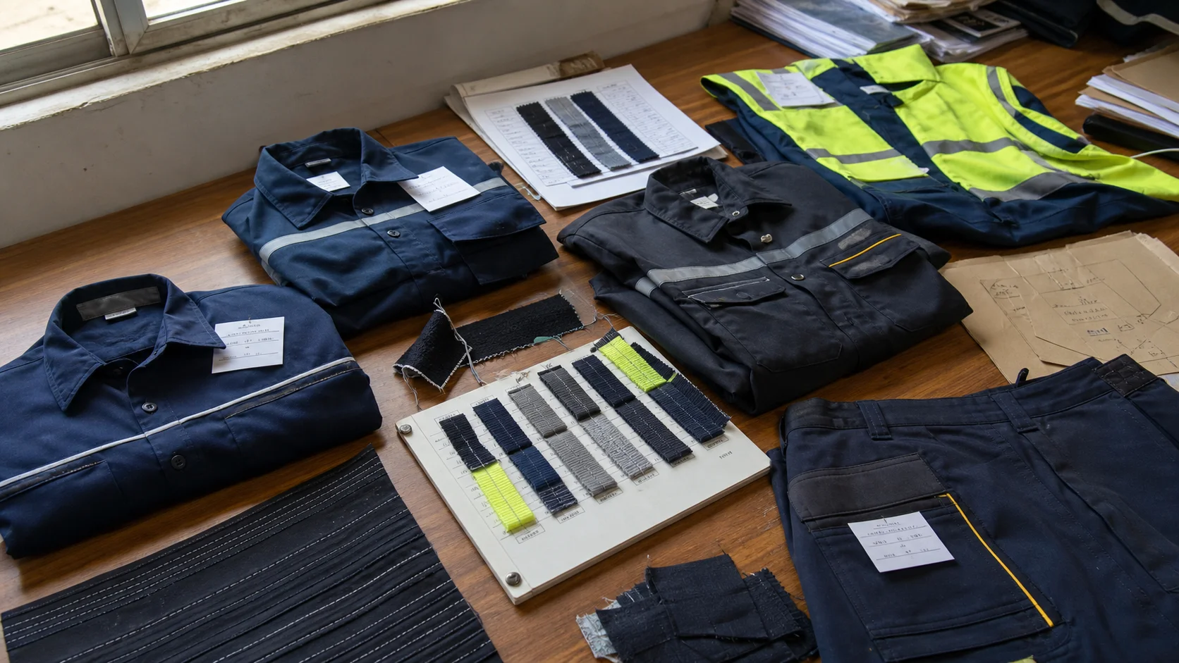 OEM Workwear Uniforms With Fit Samples for Logistics Teams