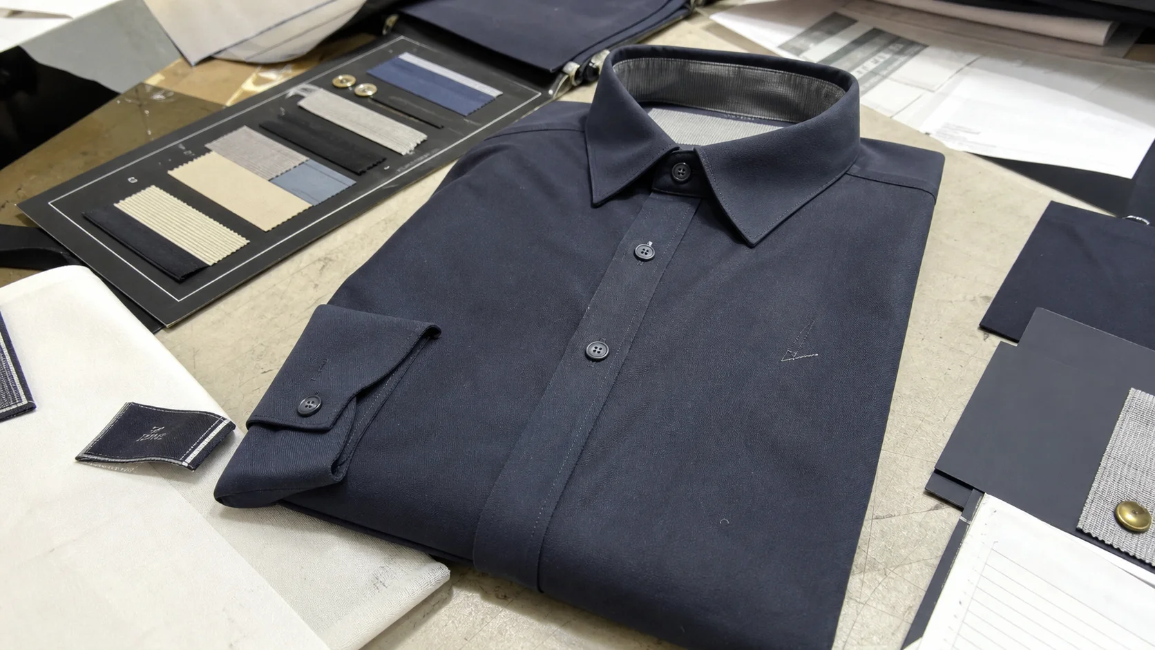 OEM Woven Concierge Shirts with Embroidered Branding