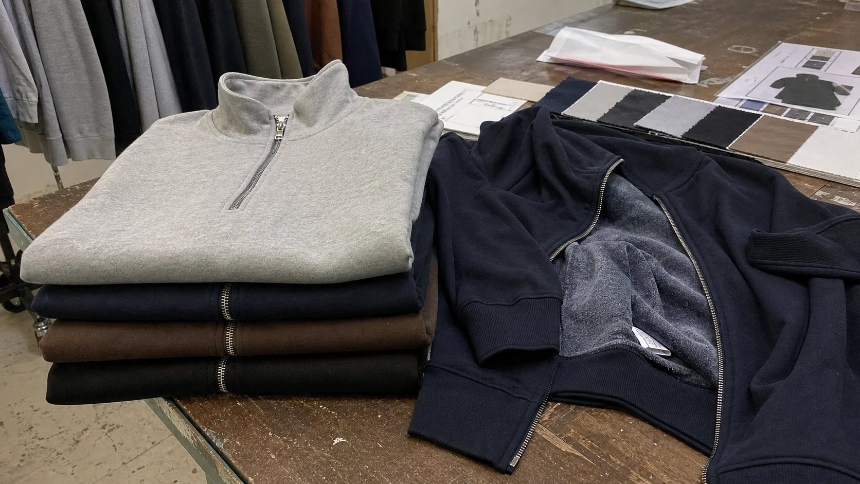 OEM Zip-Up Sweatshirts for Fulfillment Center Compliance