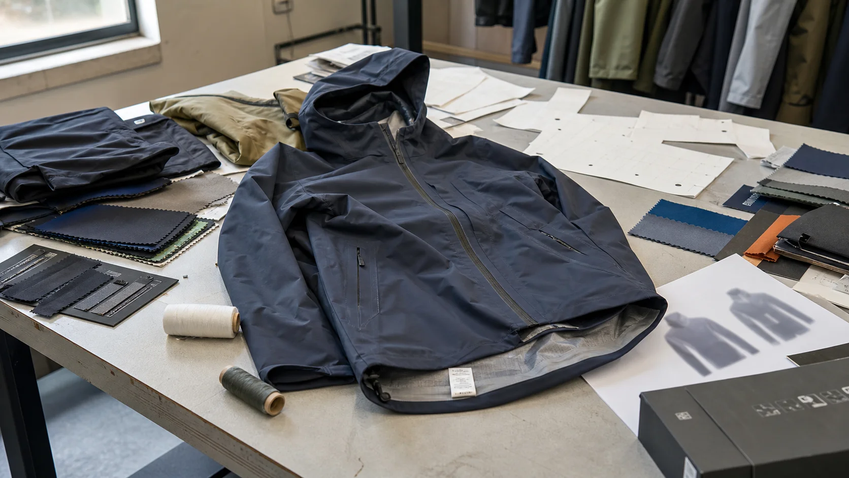 Outdoor Shell Jacket Tech Pack MOQ Planning