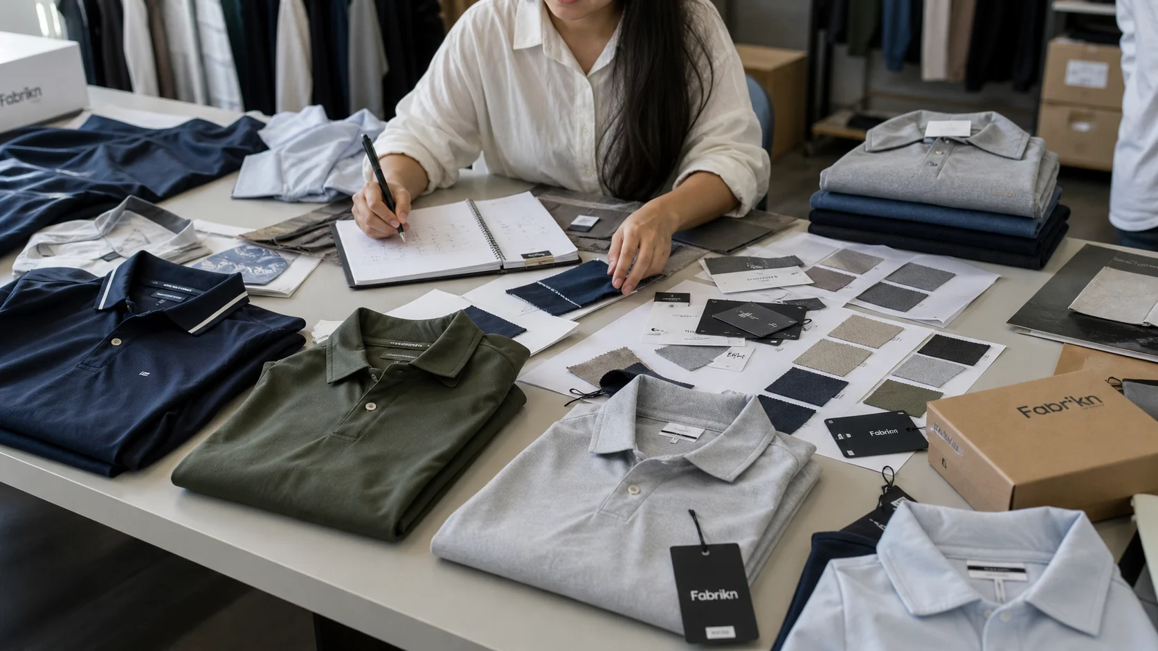 Clothing Factory Sampling Process: Samples and Fit
