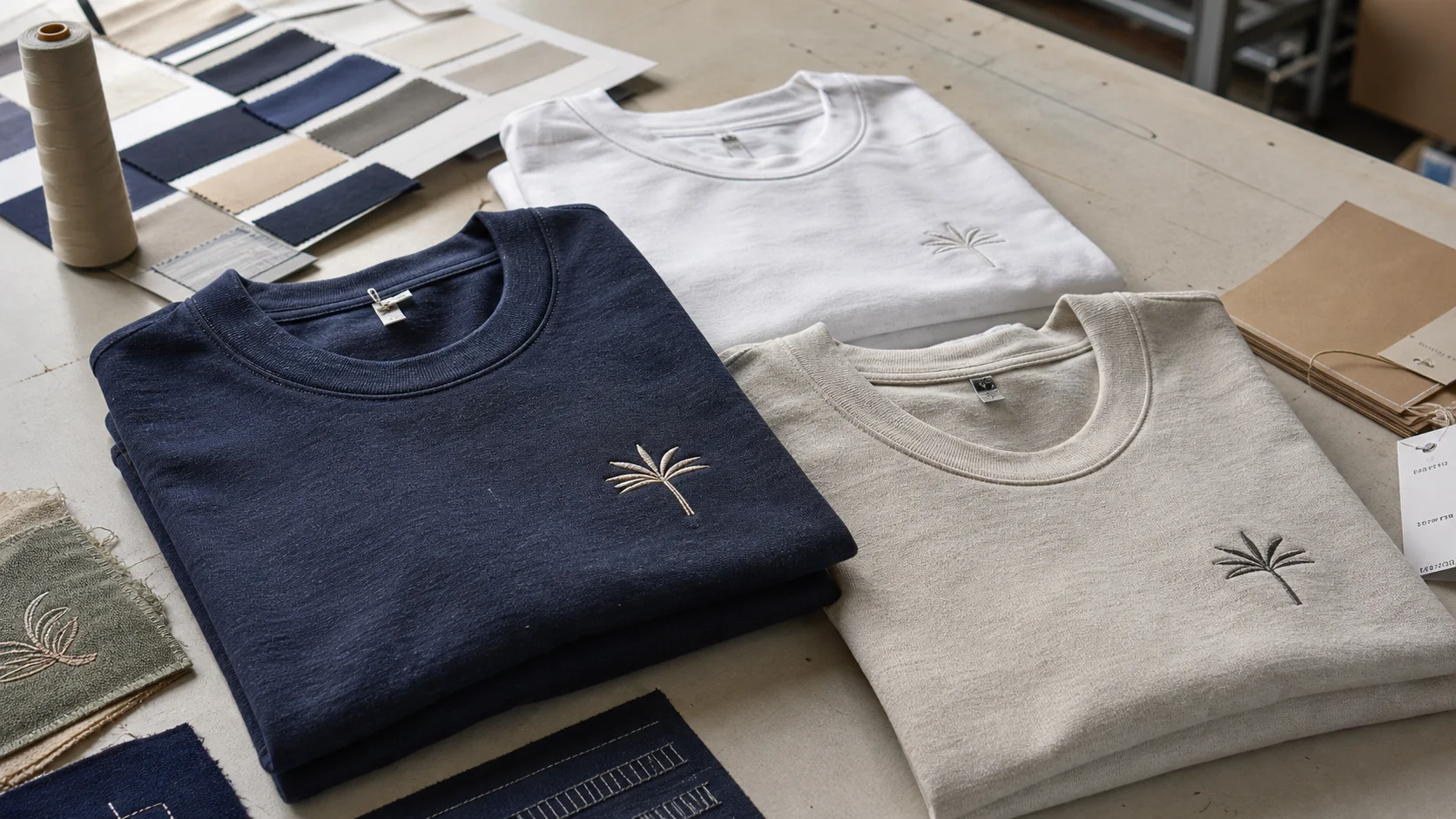 Private Label Embroidered Tee Shirts for Hospitality Buyers