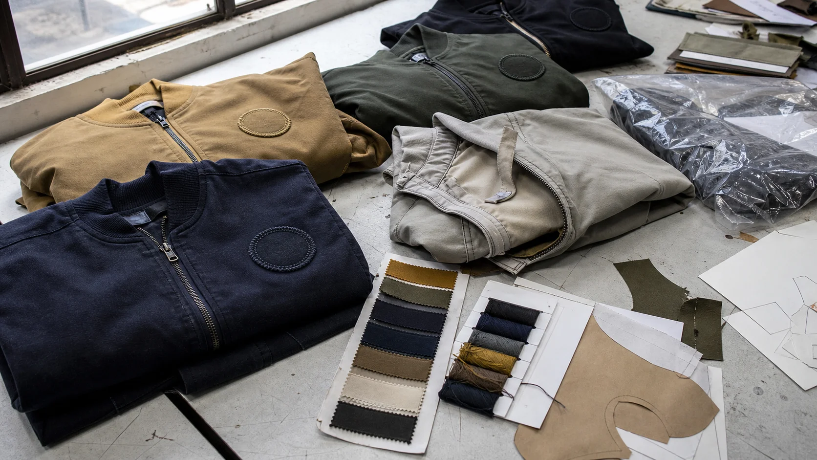 Private Label Fit Samples for Embroidered Jackets