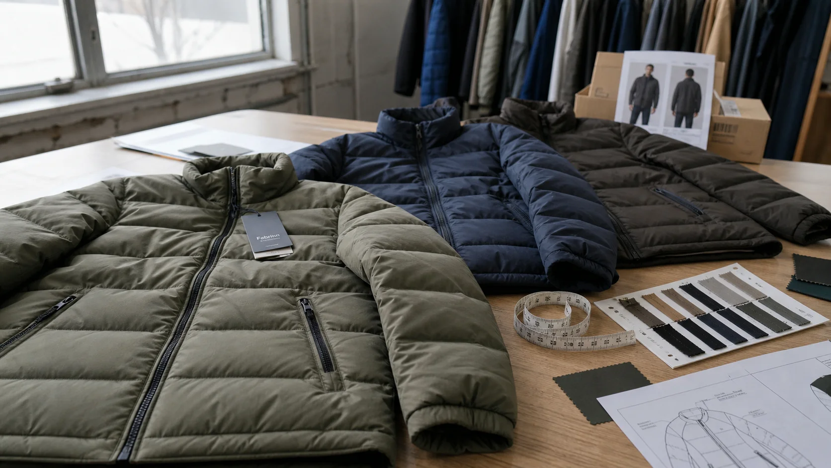 Private Label Insulated Jackets: Fit Sample Approval