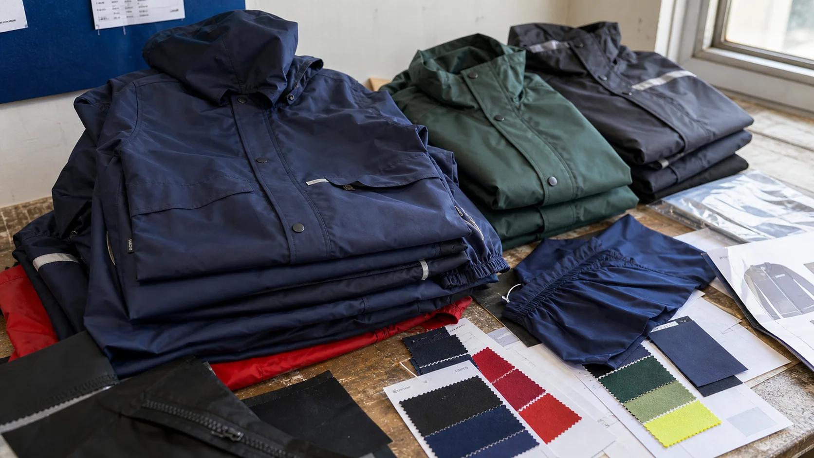 Private Label Raincoats with Heat Transfer for Schools