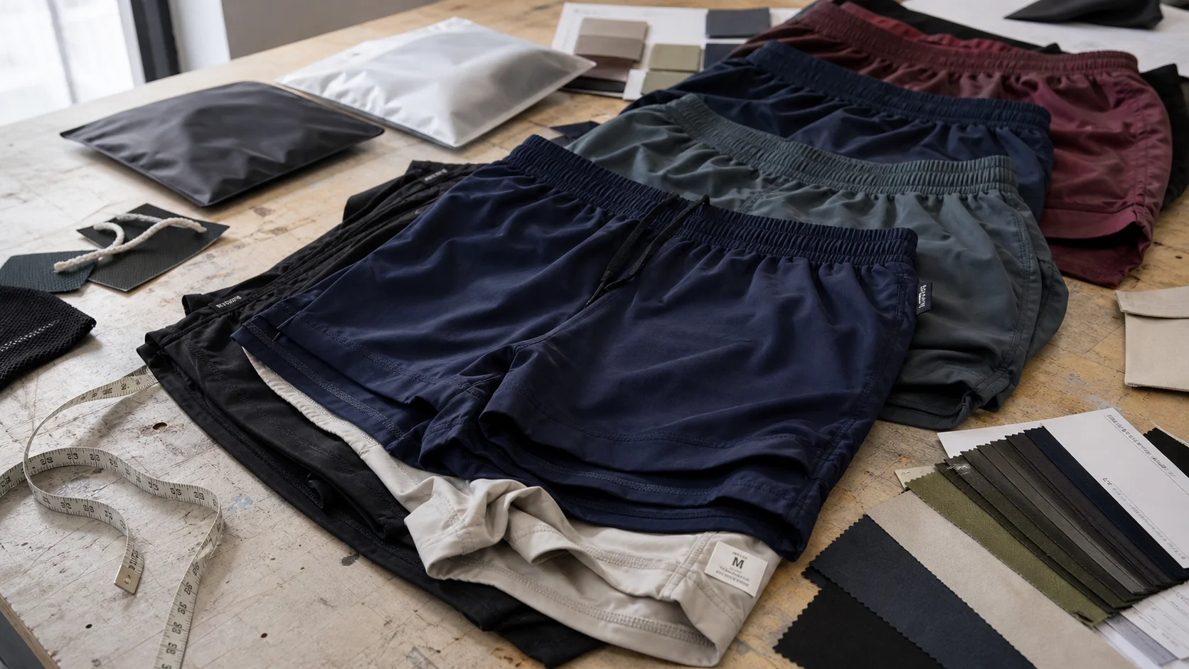Private Label Running Shorts Fabric Testing for Gym Brands