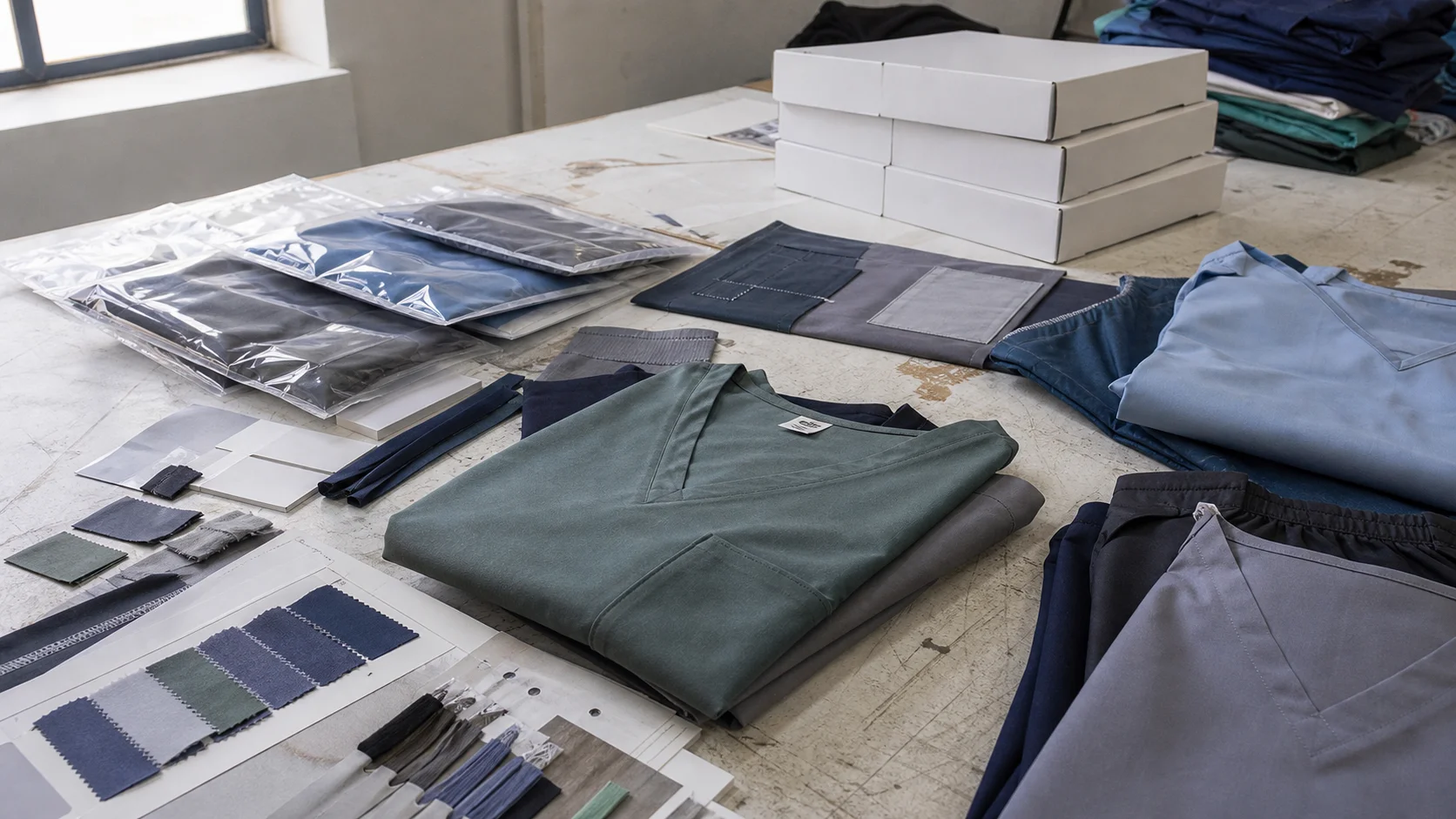Private Label Scrubs Packaging for Clinic Distributors