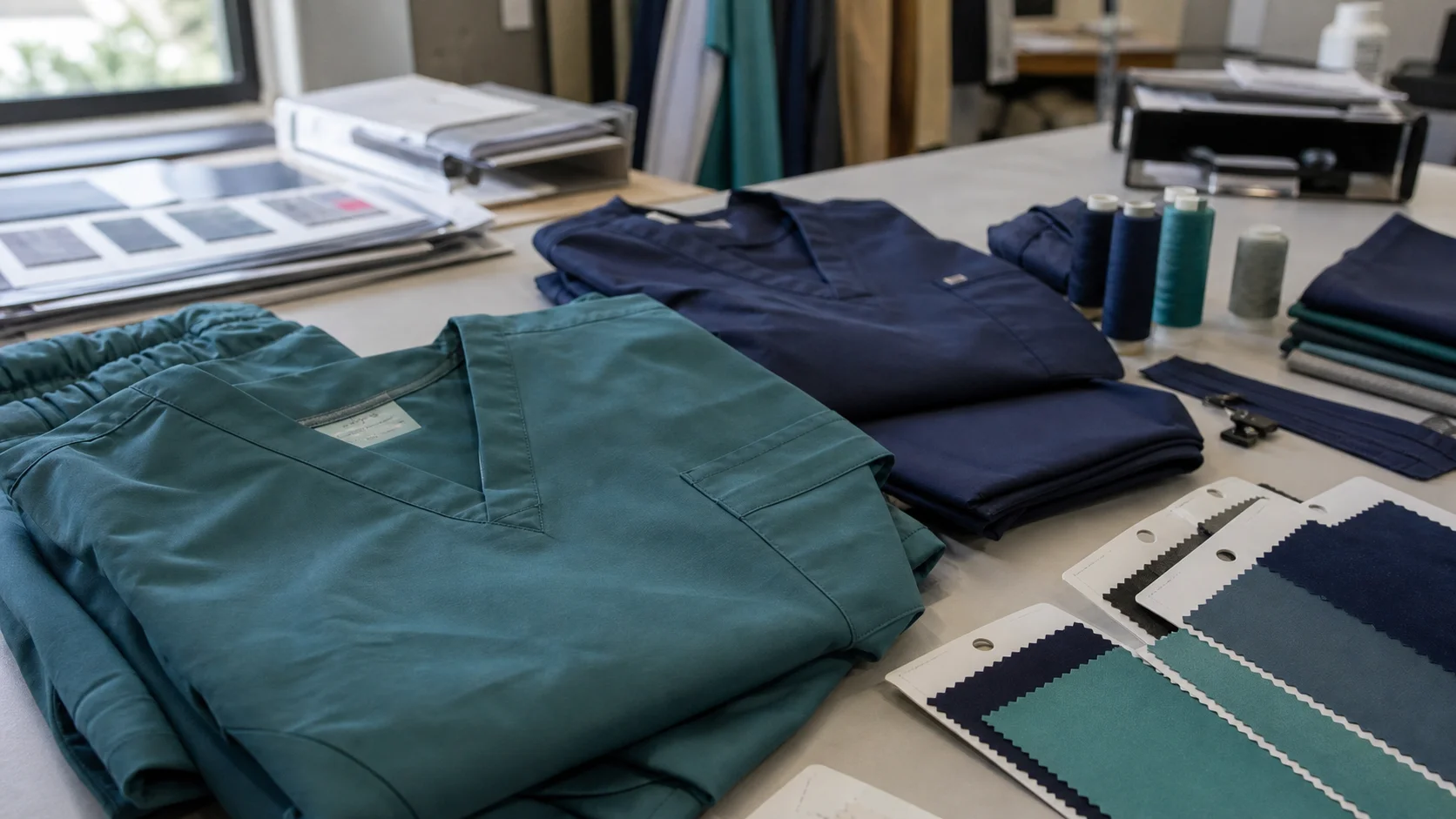 Private Label Scrubs Trim Sourcing Cost For Clinic Apparel