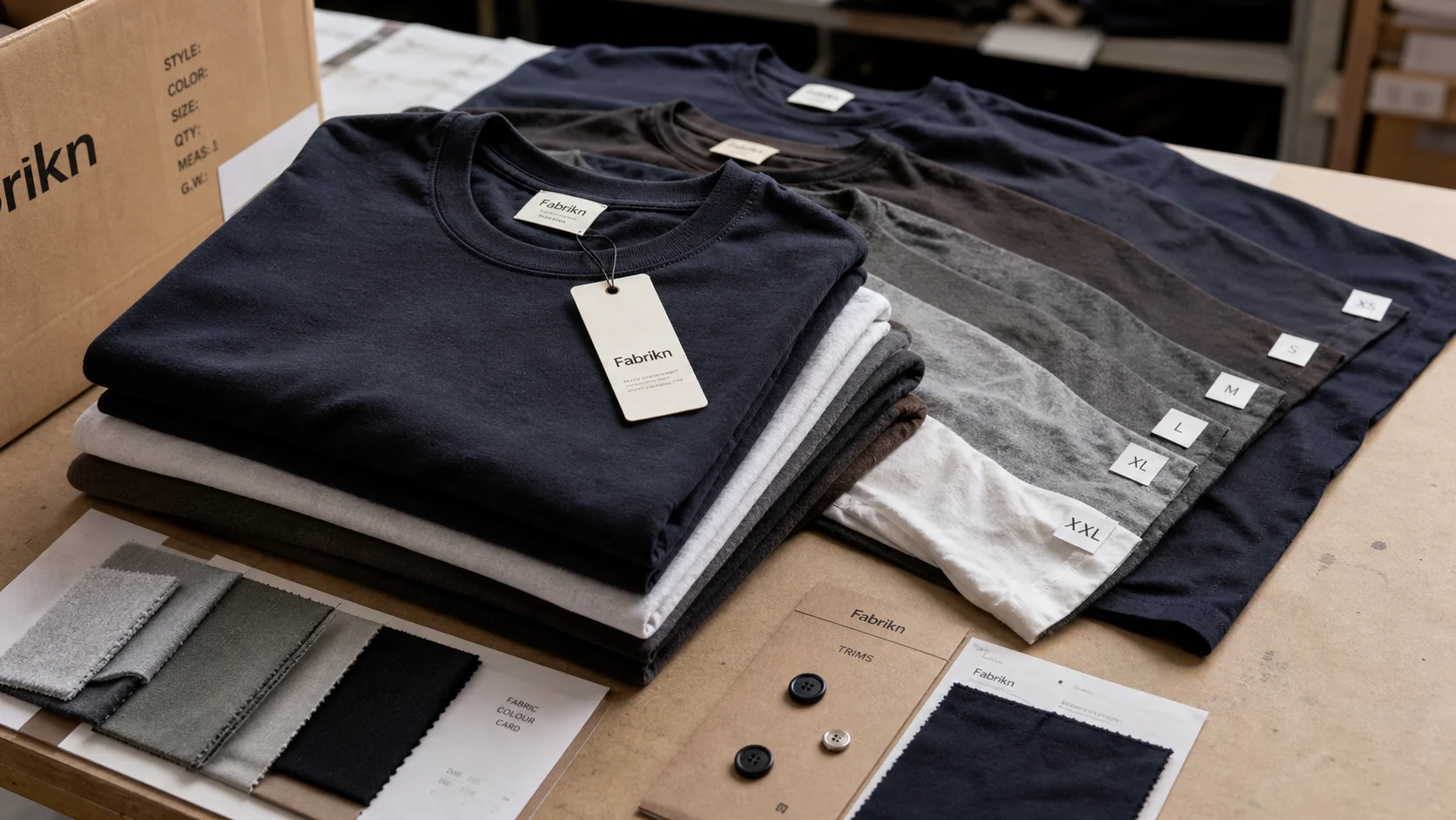 Private Label Tees with Size Grading for Bulk Orders