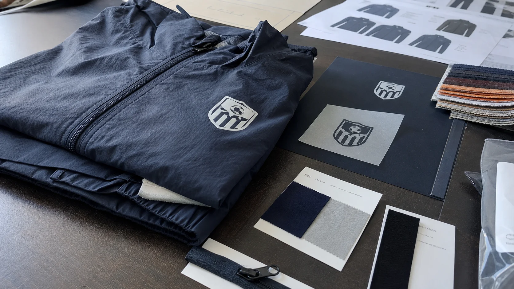 Private Label Windbreakers With Heat Transfers for Clubs